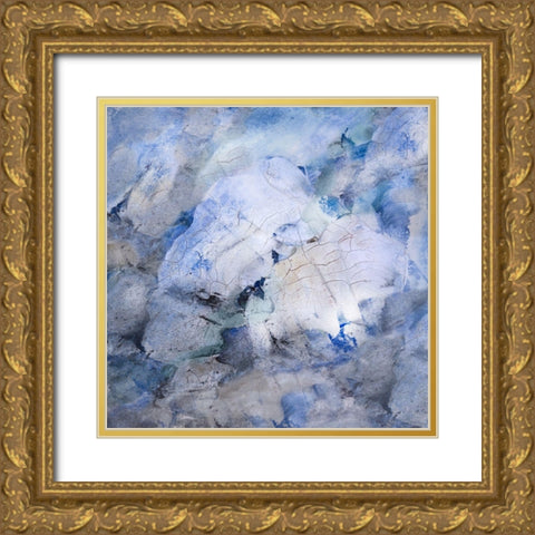 Tidal Flow II Gold Ornate Wood Framed Art Print with Double Matting by Finch, Scherrer