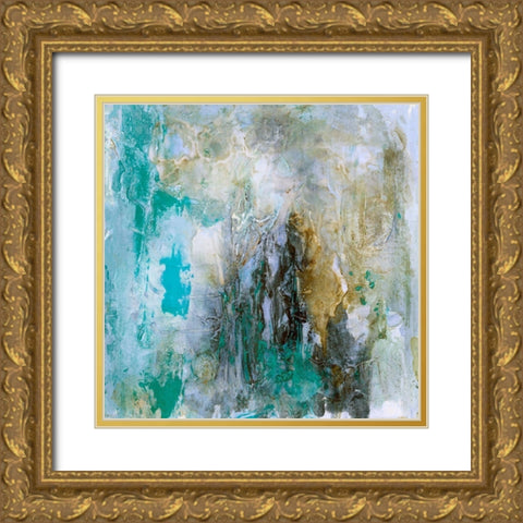 Tidal Flow IV Gold Ornate Wood Framed Art Print with Double Matting by Finch, Scherrer