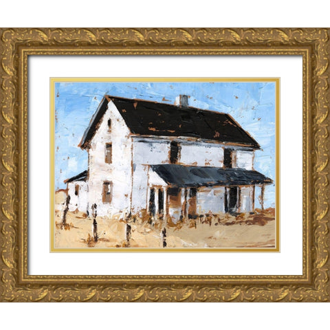 Abandoned Farmhouse I Gold Ornate Wood Framed Art Print with Double Matting by Harper, Ethan