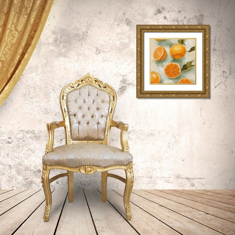 Fresh Citrus I Gold Ornate Wood Framed Art Print with Double Matting by Scarvey, Emma