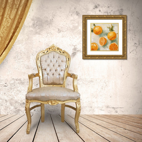Fresh Citrus IV Gold Ornate Wood Framed Art Print with Double Matting by Scarvey, Emma