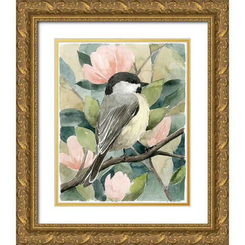 Veiled Aviary I Gold Ornate Wood Framed Art Print with Double Matting by Popp, Grace