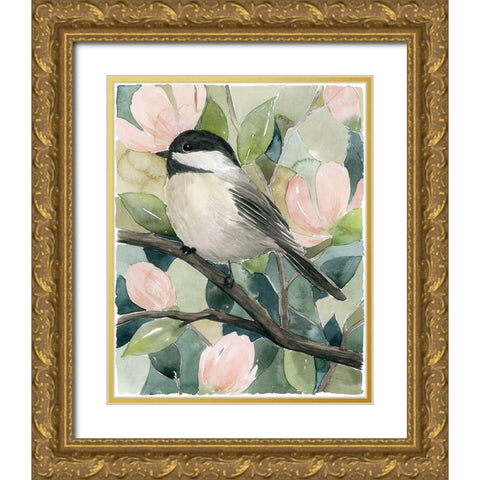 Veiled Aviary II Gold Ornate Wood Framed Art Print with Double Matting by Popp, Grace