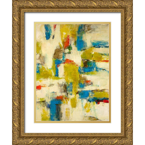 Spring Vibe II Gold Ornate Wood Framed Art Print with Double Matting by Joy, Julie