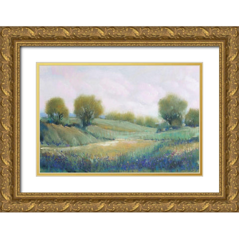 Paysage I Gold Ornate Wood Framed Art Print with Double Matting by OToole, Tim