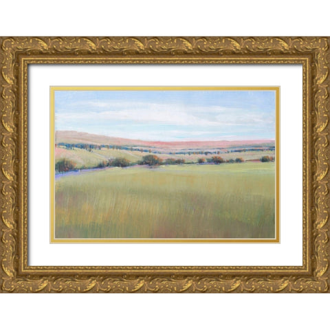 Hill Country I Gold Ornate Wood Framed Art Print with Double Matting by OToole, Tim