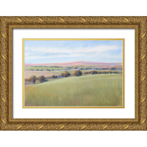 Hill Country II Gold Ornate Wood Framed Art Print with Double Matting by OToole, Tim