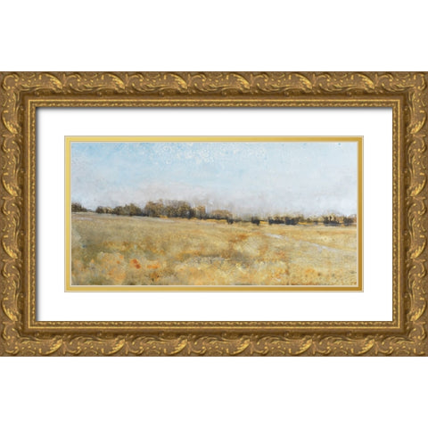 Harvest Field II Gold Ornate Wood Framed Art Print with Double Matting by OToole, Tim