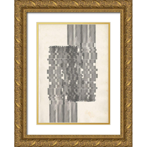 Custom Stagger Start I Gold Ornate Wood Framed Art Print with Double Matting by Goldberger, Jennifer