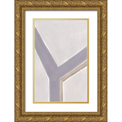 Custom Neutral Impact I Gold Ornate Wood Framed Art Print with Double Matting by Vess, June Erica