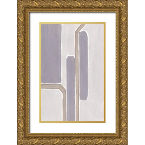 Custom Neutral Impact IV Gold Ornate Wood Framed Art Print with Double Matting by Vess, June Erica