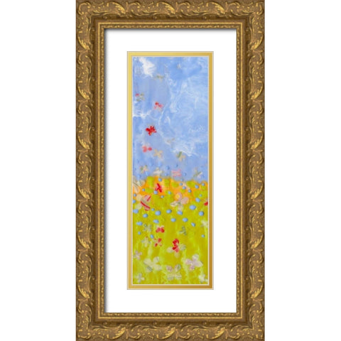 Raining Blossoms I Gold Ornate Wood Framed Art Print with Double Matting by Ludwig, Alicia