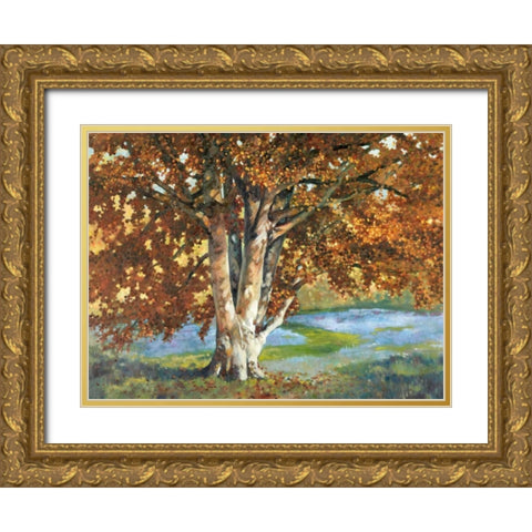 Golden Light II Gold Ornate Wood Framed Art Print with Double Matting by Reynolds, Graham