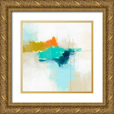 Atmospheric I Gold Ornate Wood Framed Art Print with Double Matting by Vess, June Erica