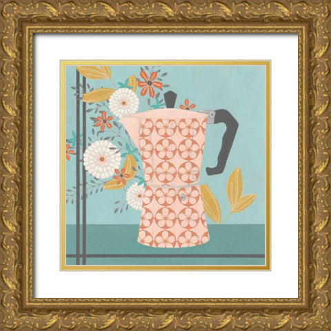 Whimsical Kitchen I Gold Ornate Wood Framed Art Print with Double Matting by Vess, June Erica