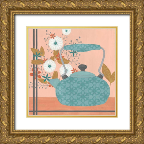 Whimsical Kitchen III Gold Ornate Wood Framed Art Print with Double Matting by Vess, June Erica