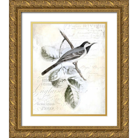 Rustic Gould I Gold Ornate Wood Framed Art Print with Double Matting by Studio W