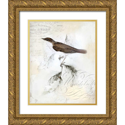 Rustic Gould II Gold Ornate Wood Framed Art Print with Double Matting by Studio W