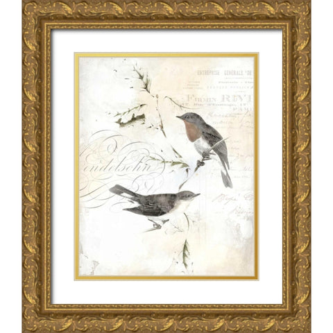 Rustic Gould III Gold Ornate Wood Framed Art Print with Double Matting by Studio W