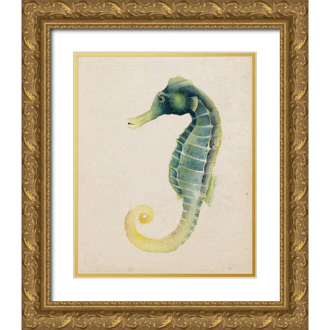 Sea Dweller V Gold Ornate Wood Framed Art Print with Double Matting by Popp, Grace