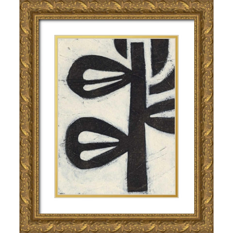 Symbiotic V Gold Ornate Wood Framed Art Print with Double Matting by Vess, June Erica