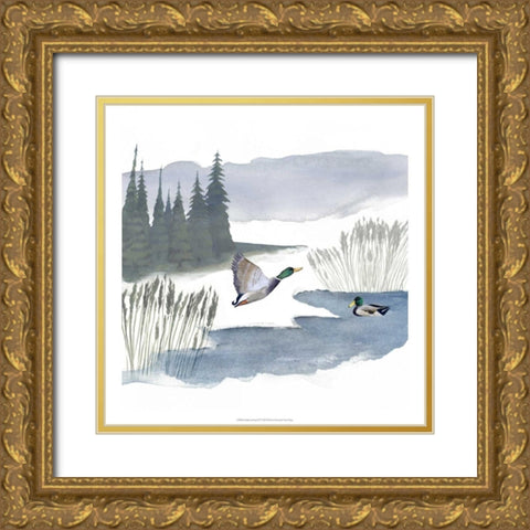 Lodge Landscape IV Gold Ornate Wood Framed Art Print with Double Matting by Popp, Grace