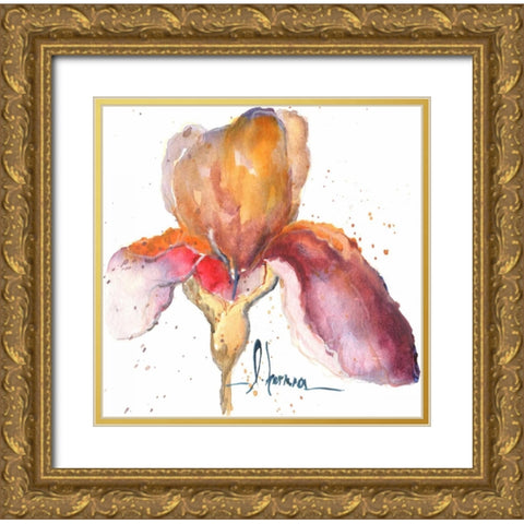 Blooms Hermanas III Gold Ornate Wood Framed Art Print with Double Matting by Herrera, Leticia