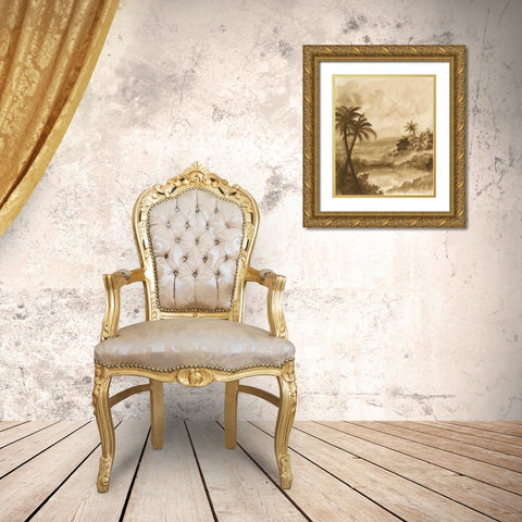 British Tropics I Gold Ornate Wood Framed Art Print with Double Matting by McCavitt, Naomi