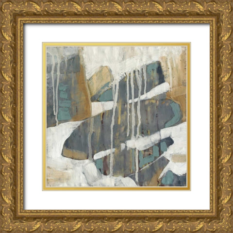 Orbs Dissolve II Gold Ornate Wood Framed Art Print with Double Matting by Jennifer Goldberger
