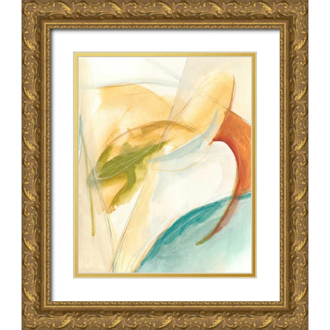Vertigo II Gold Ornate Wood Framed Art Print with Double Matting by Vess, June Erica