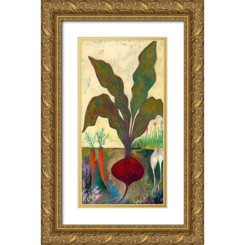 Veggie Garden II Gold Ornate Wood Framed Art Print with Double Matting by Altug, Mehmet
