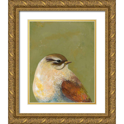 Bird Portrait I Gold Ornate Wood Framed Art Print with Double Matting by Altug, Mehmet