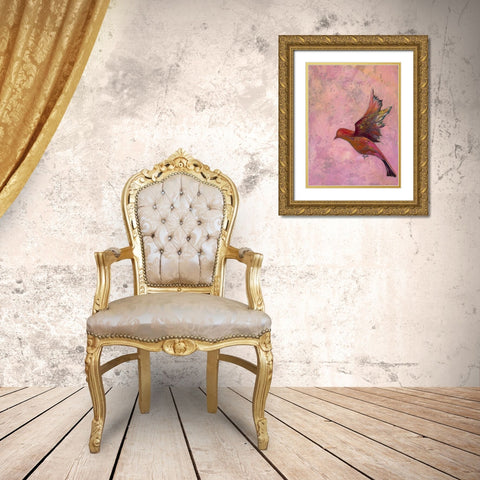 Bright Wings III Gold Ornate Wood Framed Art Print with Double Matting by Altug, Mehmet