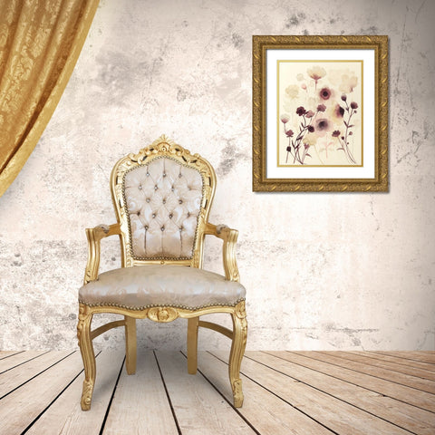 Anemone Haze I Gold Ornate Wood Framed Art Print with Double Matting by Popp, Grace