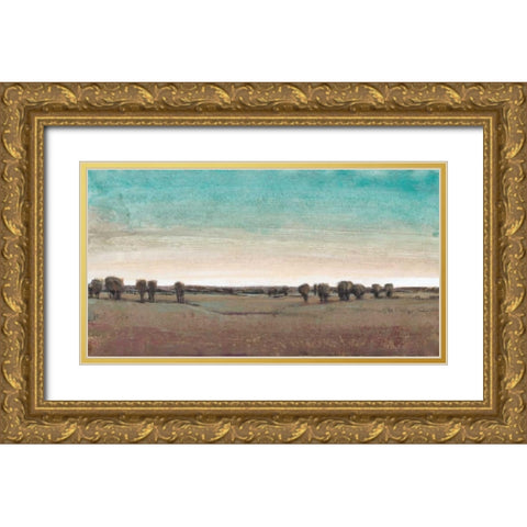 Rural Retreat II Gold Ornate Wood Framed Art Print with Double Matting by OToole, Tim