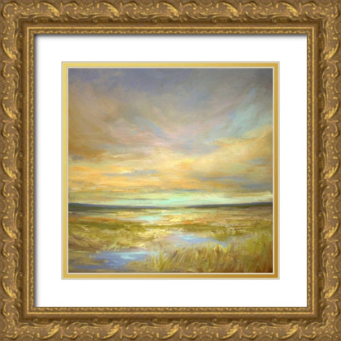 Morning Sanctuary Gold Ornate Wood Framed Art Print with Double Matting by Finch, Sheila