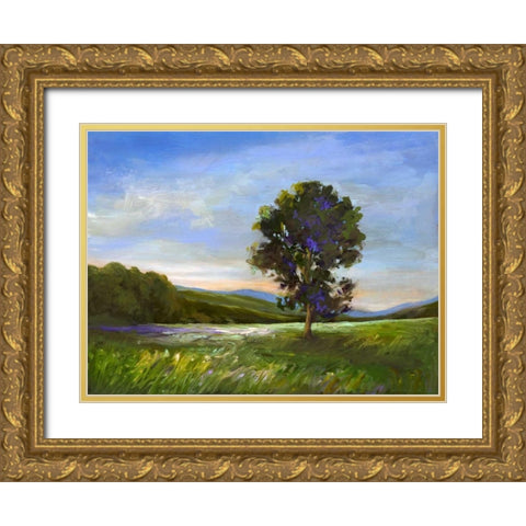 Sentinel Gold Ornate Wood Framed Art Print with Double Matting by Finch, Sheila