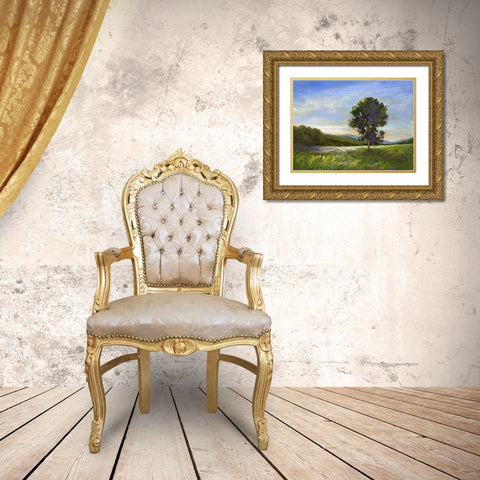 Sentinel Gold Ornate Wood Framed Art Print with Double Matting by Finch, Shiela