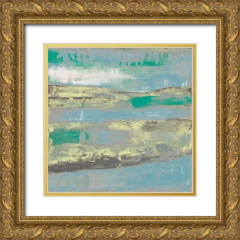 Cool Horizon I Gold Ornate Wood Framed Art Print with Double Matting by Goldberger, Jennifer