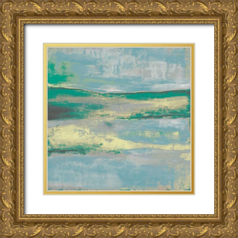 Cool Horizon II Gold Ornate Wood Framed Art Print with Double Matting by Goldberger, Jennifer