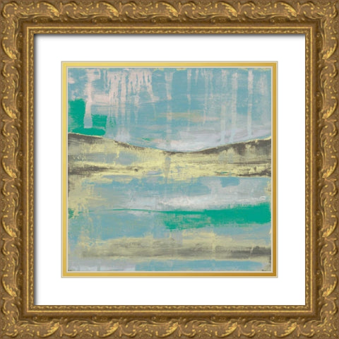 Cool Horizon IV Gold Ornate Wood Framed Art Print with Double Matting by Goldberger, Jennifer