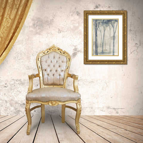 Whispering Woodland II Gold Ornate Wood Framed Art Print with Double Matting by Popp, Grace