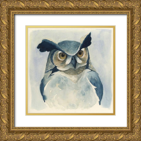 Midnight Aves I Gold Ornate Wood Framed Art Print with Double Matting by Popp, Grace