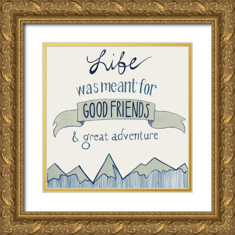 Road Trip I Gold Ornate Wood Framed Art Print with Double Matting by Popp, Grace