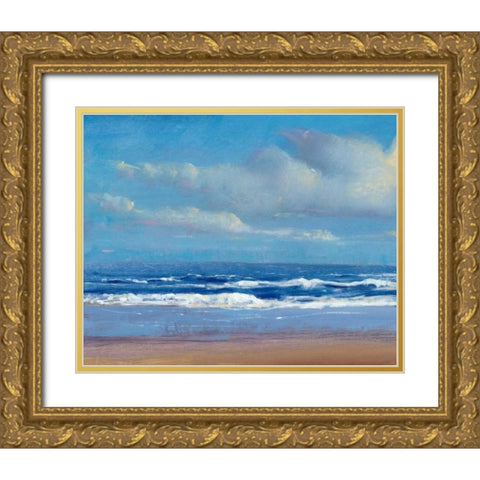 Shoreline Light I Gold Ornate Wood Framed Art Print with Double Matting by OToole, Tim