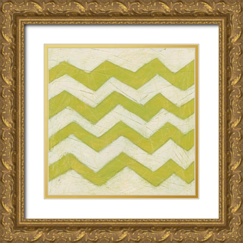 Spectrum Hieroglyph I Gold Ornate Wood Framed Art Print with Double Matting by Vess, June Erica