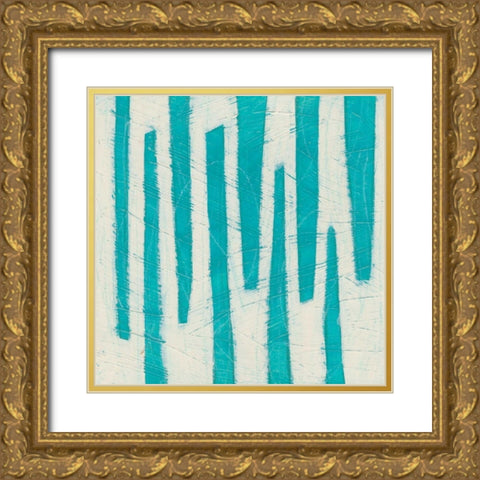 Spectrum Hieroglyph VII Gold Ornate Wood Framed Art Print with Double Matting by Vess, June Erica