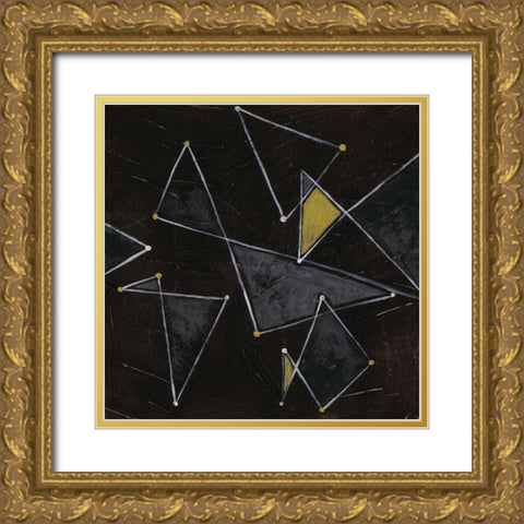 Algorithm I Gold Ornate Wood Framed Art Print with Double Matting by Vess, June Erica