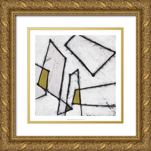 Algorithm XII Gold Ornate Wood Framed Art Print with Double Matting by Vess, June Erica