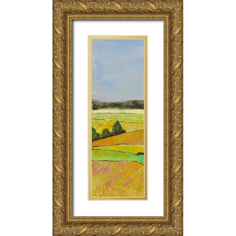 Pastel Hills I Gold Ornate Wood Framed Art Print with Double Matting by Altug, Mehmet